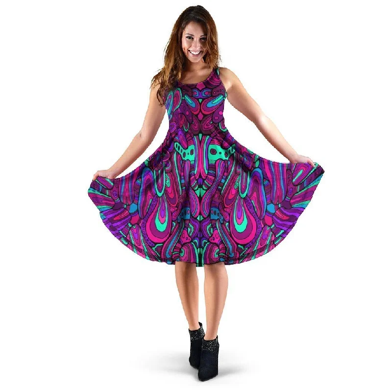 Psychedelic Trippy Doodle Dress Tunics Favorite customer