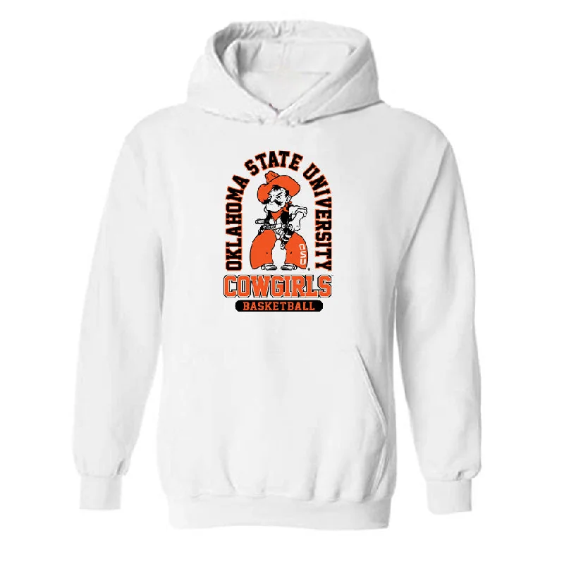 Oklahoma State - NCAA Women's Basketball : Macey Huard - Classic Shersey Hooded Sweatshirt Hoodie with Gradient Ombre Colorful