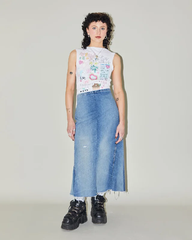 Rokit Originals Reworked Billie Skirt - XS chiffon skirt flowing