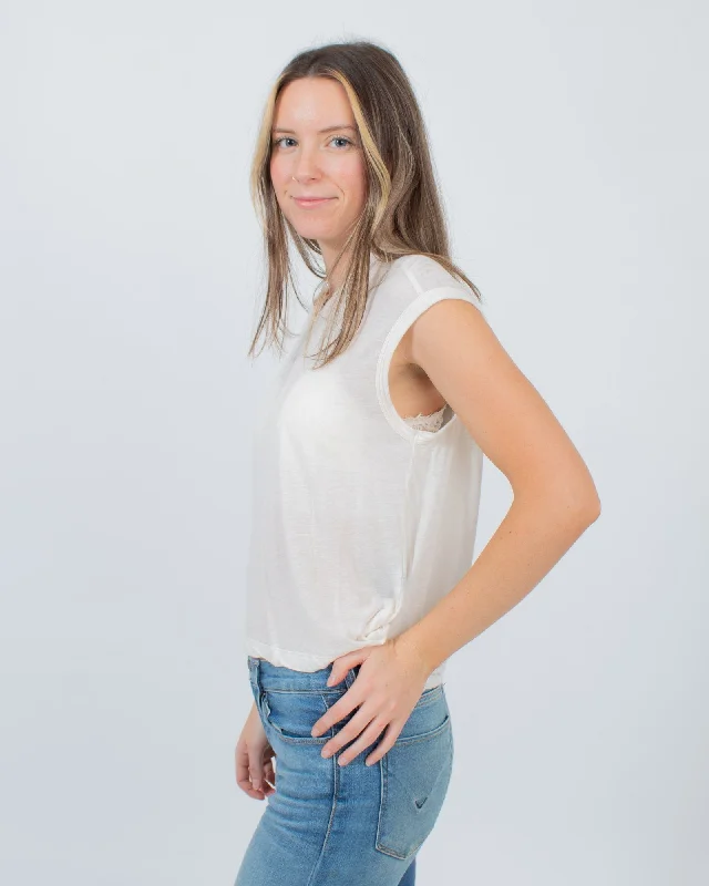 White High Neck Tank yoga tank top