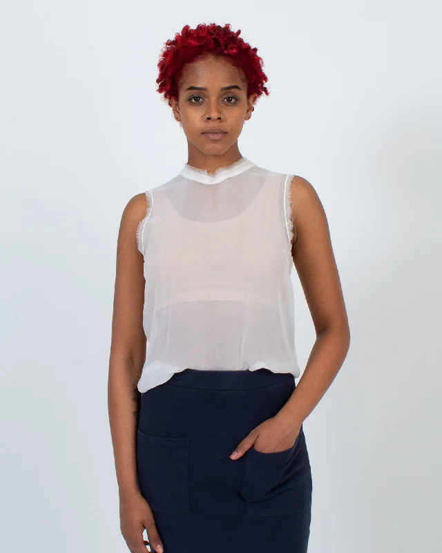 Sheer Tank white tank top