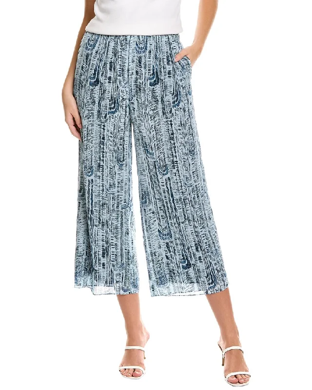 Theory Easy Wide Silk Pant Soft Cotton Pants