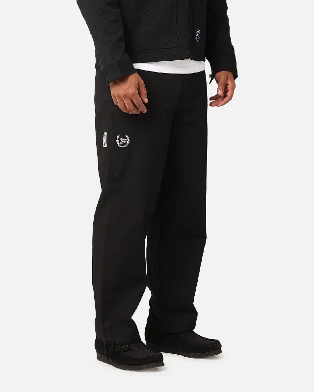 Carre Rider Pants Black Comfortable Fleece Pants