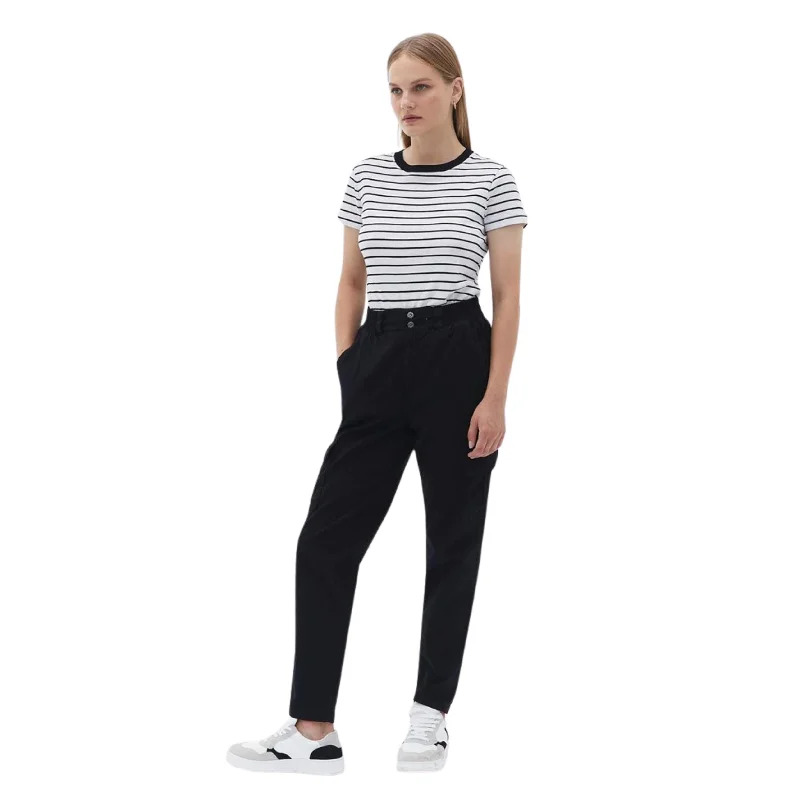 OXXO - ultra High Rise Carrot Fit Cargo pants Formal Linen Trousers