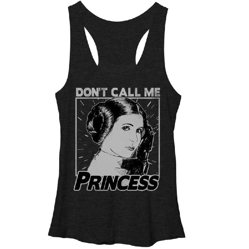 Women's Star Wars Don't Call Me Princess Racerback Tank Top sleep tank top