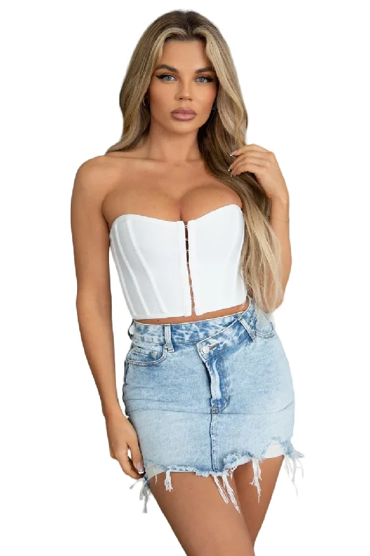 TIC TOC - "Jolie" - Straight Mini Skirt low waist skirt