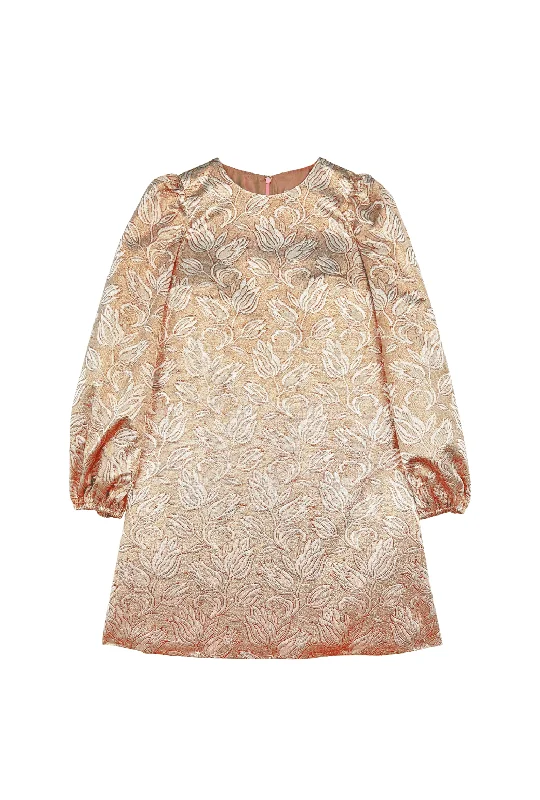 Buru + Pencil & Paper Co. Puff Sleeve Party Dress - Gold Tulip Lame Tunics Winter warm Buru + Pencil & Paper Co. Puff Sleeve Party Dress - Gold Tulip Lame Tunics Winter warm