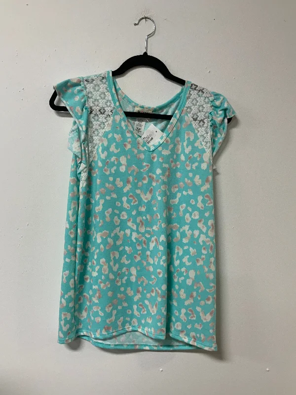 BiBi (M) Turquoise tank top NWT ivory tank top