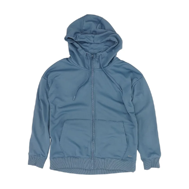 Blue Solid Jacket Anorak Shell Jacket Lightweight Jacket