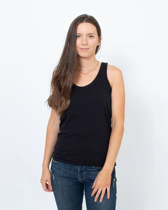 Black Casual Tank vintage tank top