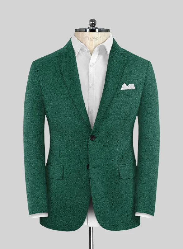 Scabal Oslo Green Wool Jacket Quilted Jacket Puffer Jacket Insulated Jacket