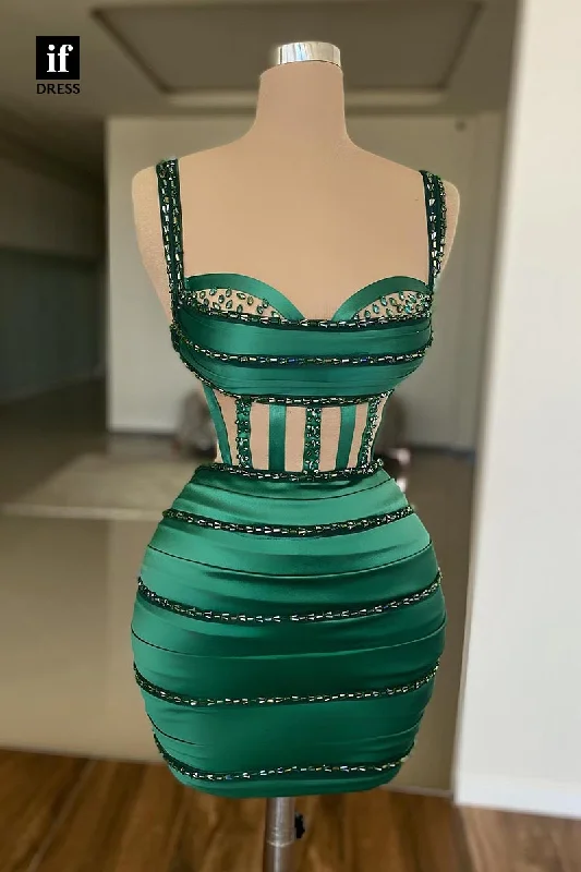 F1807 - Modern Straps Sweetheart Beads Short Cocktail Homecoming Party Dress Tunics Leisure comfortable F1807 - Modern Straps Sweetheart Beads Short Cocktail Homecoming Party Dress Tunics Leisure comfortable