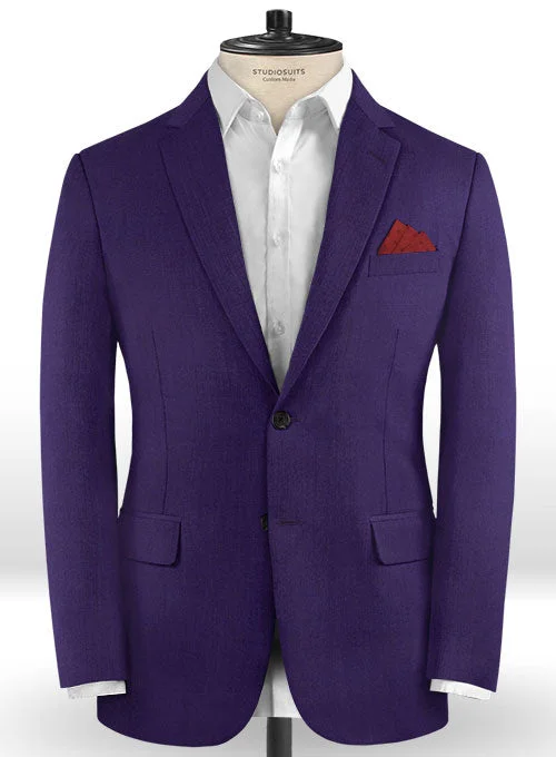 Scabal Eggplant Wool Jacket Lace Jacket Ribbed Jacket Sequined Jacket