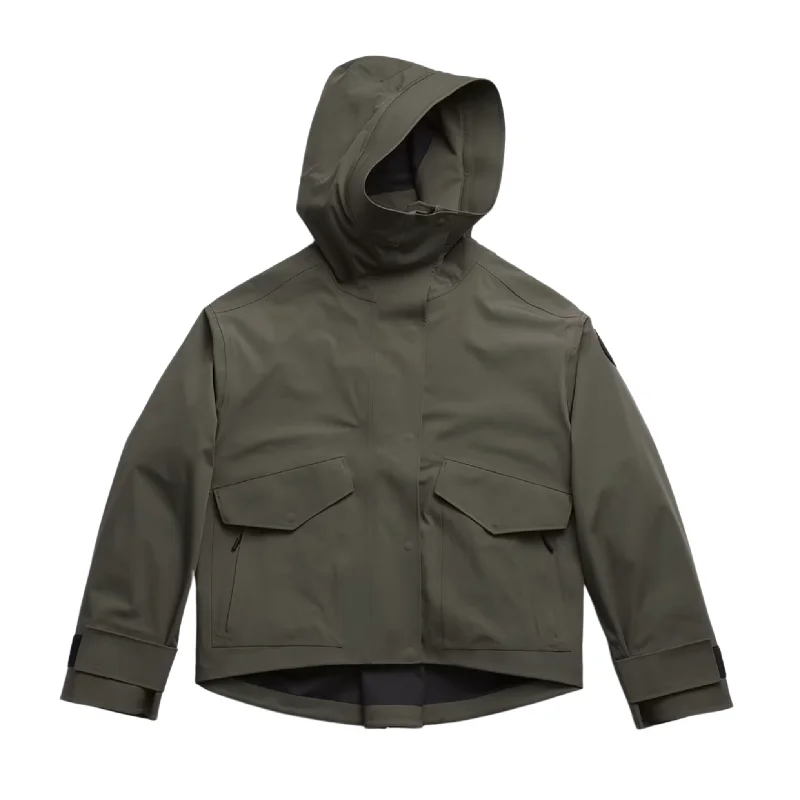Canada Goose Women's Tofino Rain Jacket - Black Label Wool Jacket Cashmere Jacket Tweed Jacket