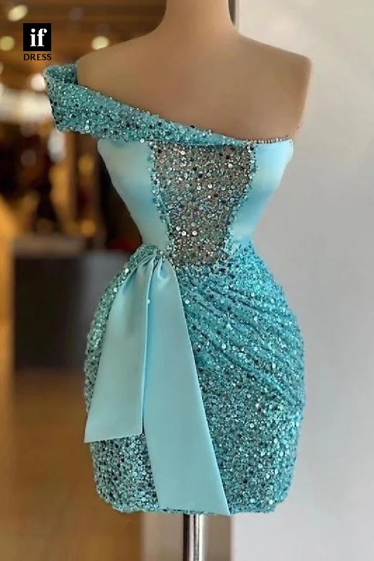 F1833 - Unique Sheath Strapless Sequins Pleats Mini Homecoming Cocktail Party Dress Tunics Custom made F1833 - Unique Sheath Strapless Sequins Pleats Mini Homecoming Cocktail Party Dress Tunics Custom made