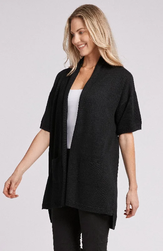 Tyler Boe Silk Cashmere Cardigan Black Chenille Fabric Brocade Fabric Lace Fabric