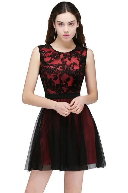 short burgundy