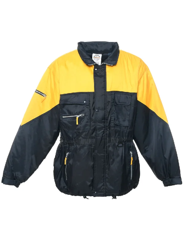 Two Tone Ski Jacket - XL Chenille Jacket Brocade Jacket Lace Jacket