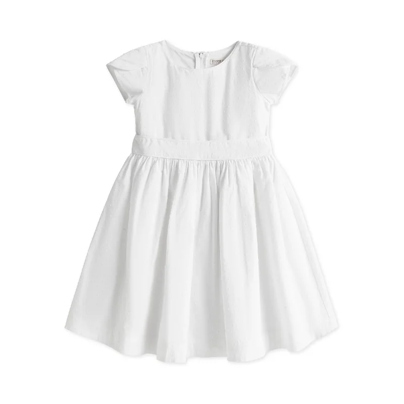Organic Tulip Sleeve Party Dress - Baby Tunics Polka dots