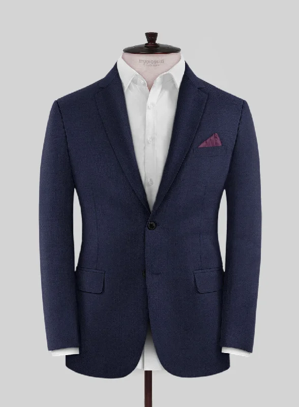 Scabal Alnip Indigo Blue Wool Jacket Striped Jacket Polka Dot Jacket Floral Jacket