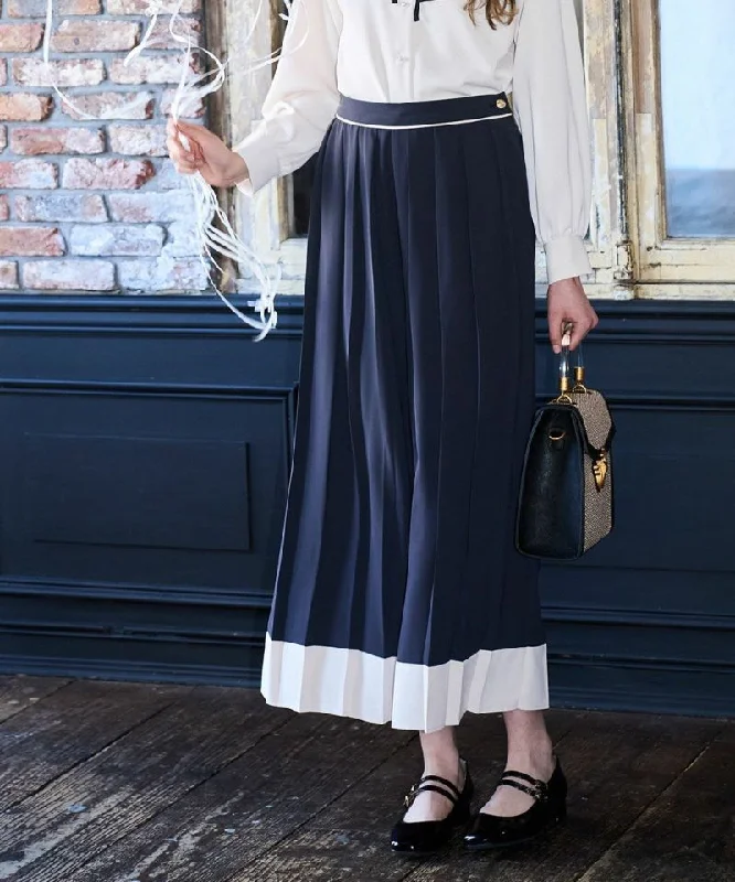 Bicolor Pleated Pants Comfy Cargo Trousers