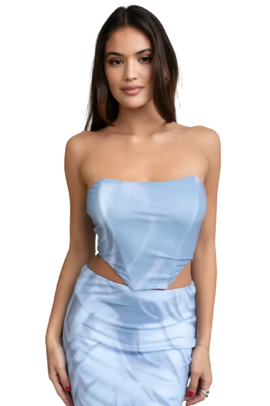 TIC TOC - "Soaked" - Two Piece Skirt Set silk skirt smooth
