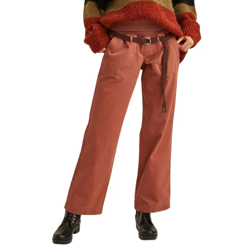 OXXO -  Low Rise Cotton Pant Cozy Full-Length Pants