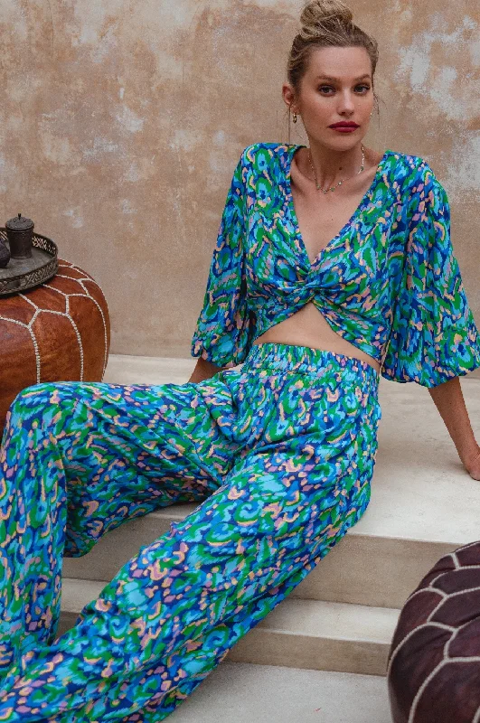 Fatima Wide Leg Pants Soft Stretch Pants