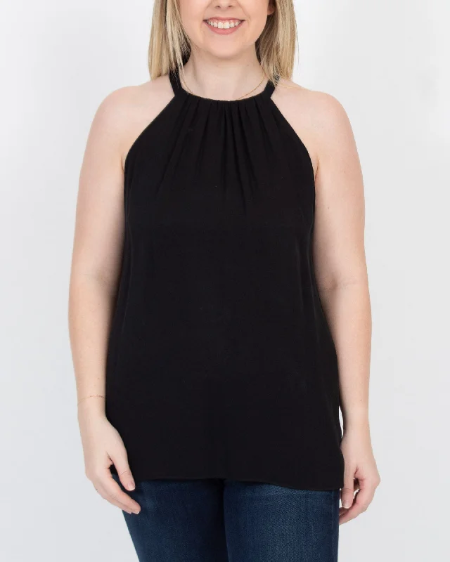 Silk Halter Tank layering tank top
