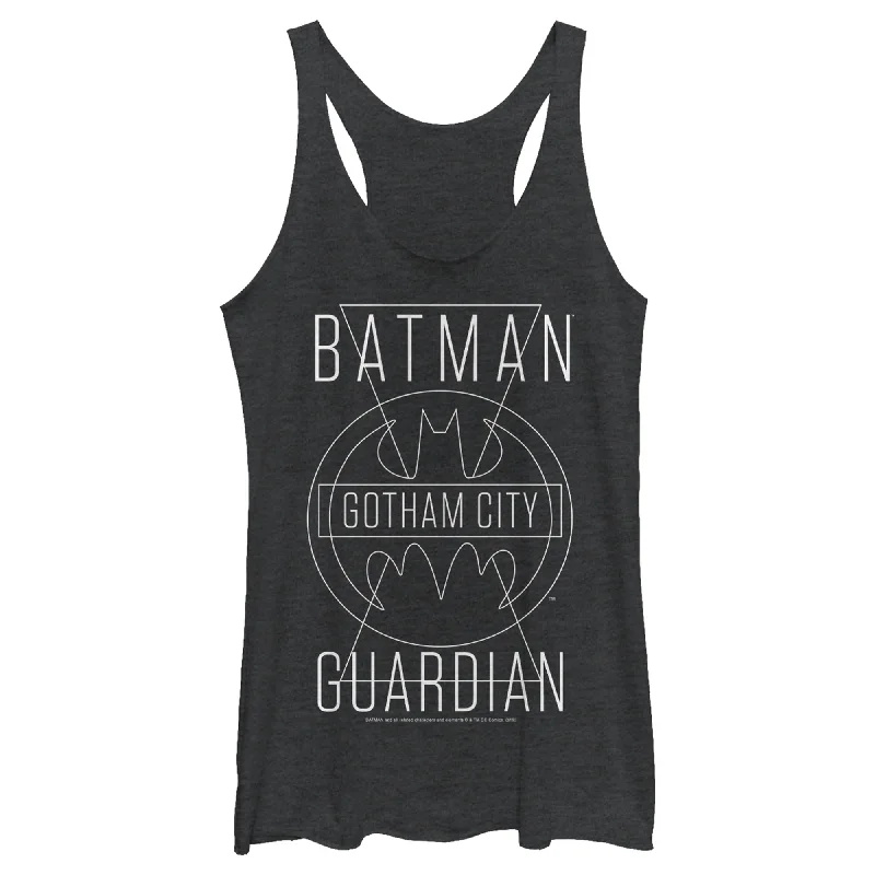 Women's Batman Gotham City Guardian Racerback Tank Top lime green tank