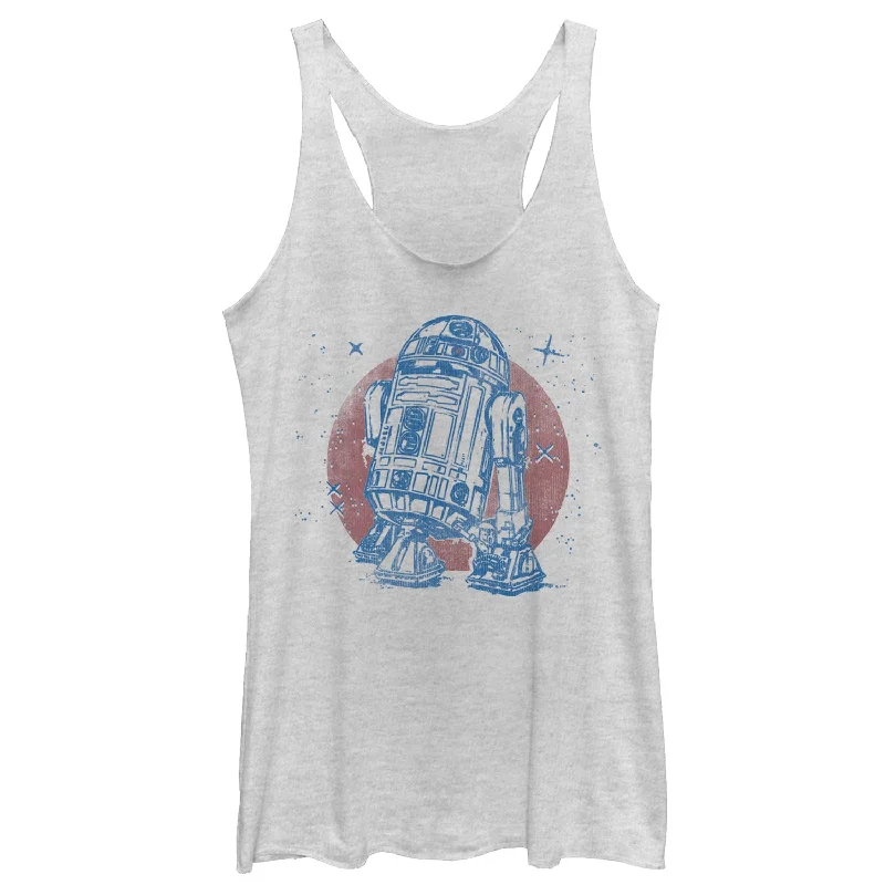 Women's Star Wars R2-D2 Sparkle Racerback Tank Top neon tank top