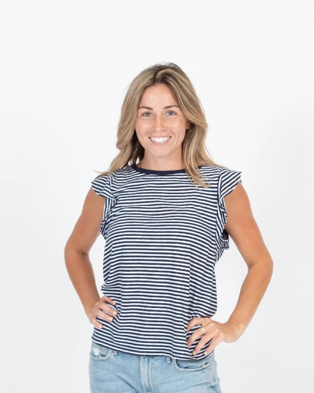 "Lupita Ruffle" Striped Tank Top summer tank top