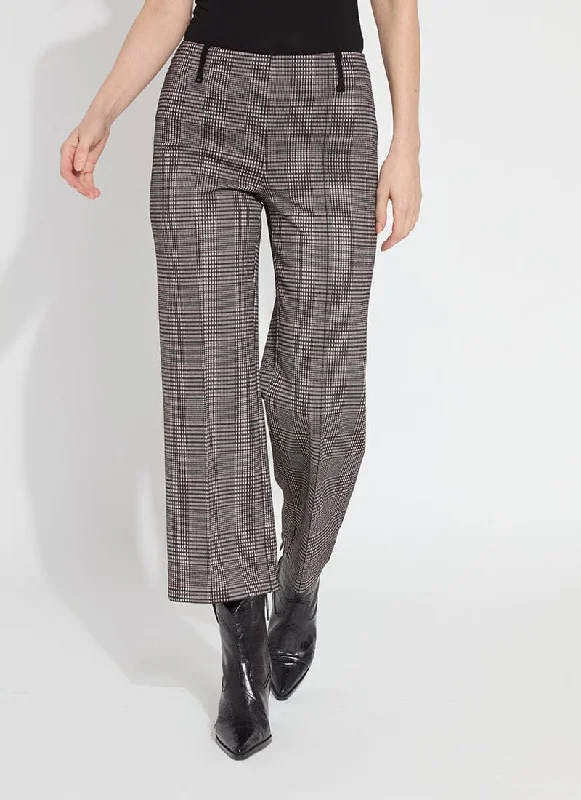Livia Crop Pant in Boston Glen Plaid Stylish Casual Pants