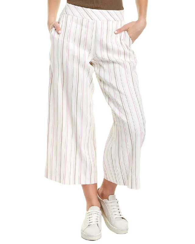 Trina Turk Monument Striped Linen-Blend Pant Cozy Jogger Leggings