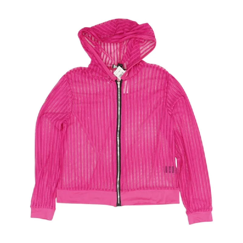 Pink Striped Jacket Fleece Jacket Down Jacket Parka