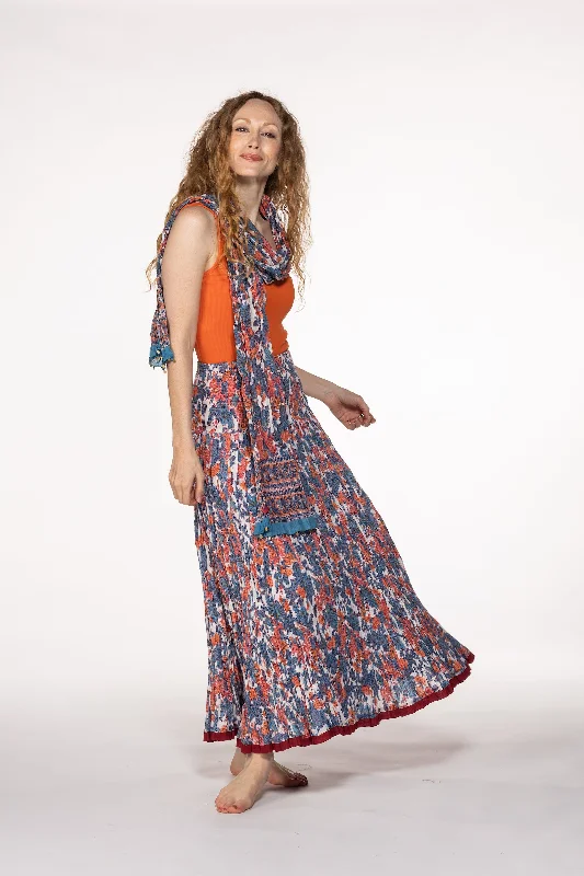 Coral & Sky Bleu Floral