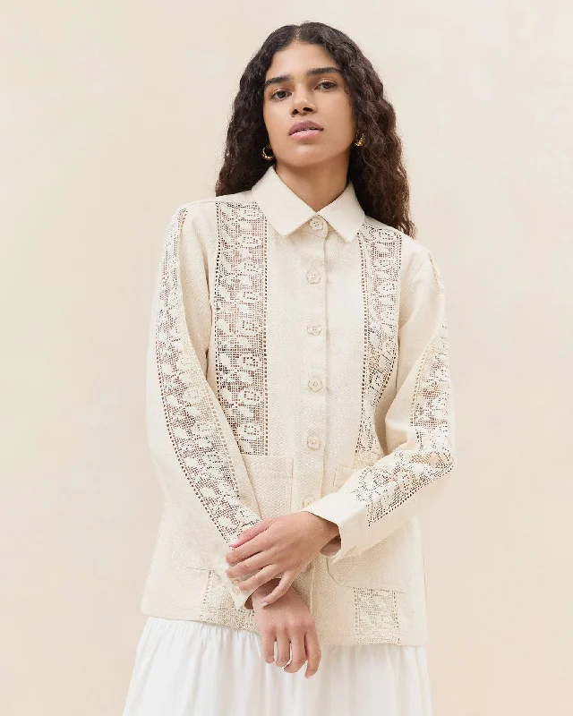 Scottie Broderie Chore Jacket Chenille Jacket Brocade Jacket Lace Jacket