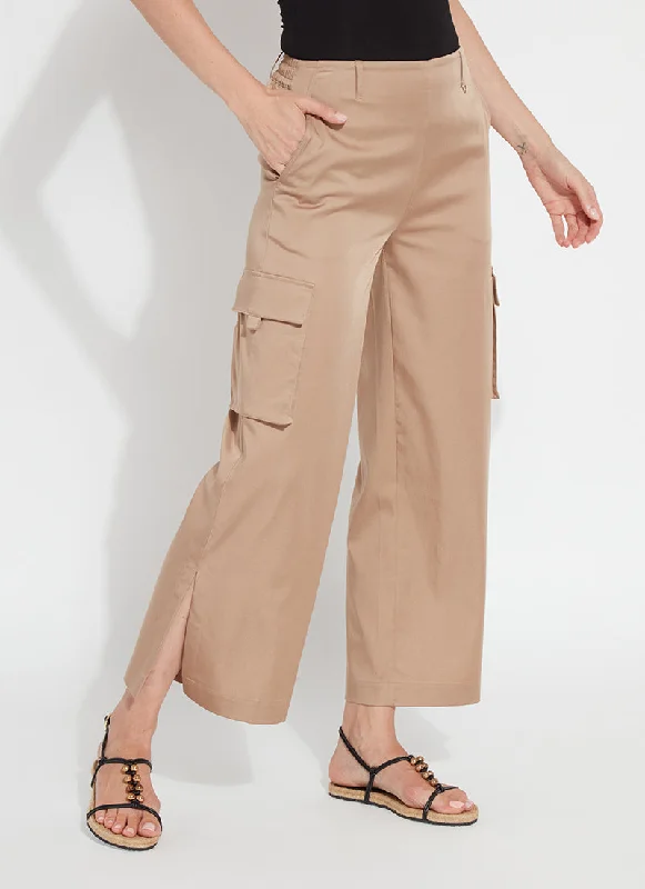 Calypso Ankle Cargo Pant in Tanned Classic Flared Pants
