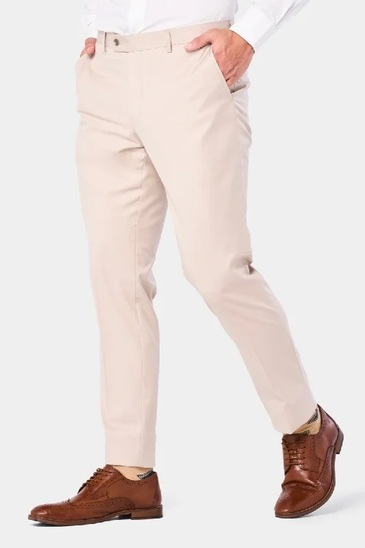Tan Pants Casual Skinny Fit Pants