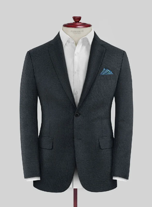 Scabal Alve Blue Wool Jacket Fleece Jacket Down Jacket Parka