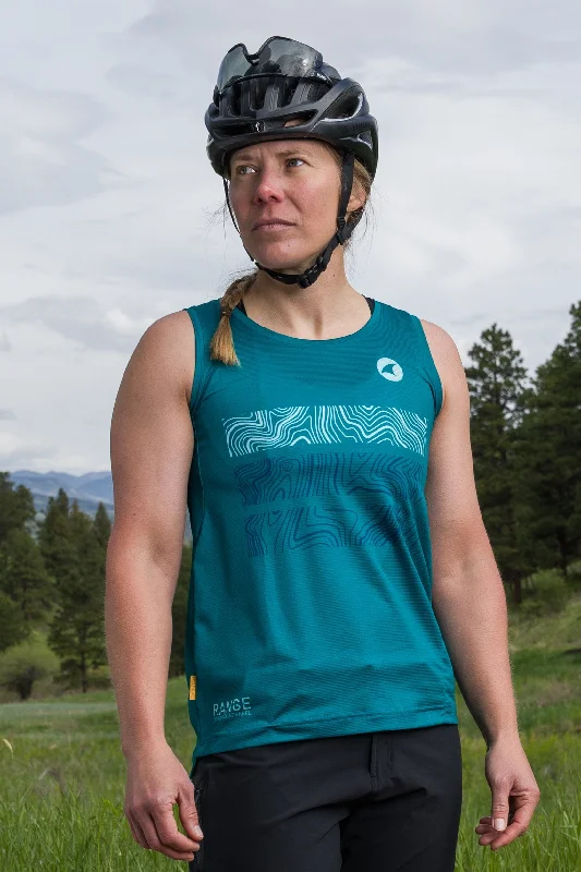 Women's Range Trail Lite Tank Top Outlet baby blue tank