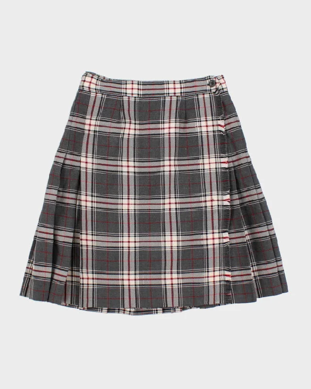 McCarthy Vintage Plaid Skirt - S lace skirt romantic