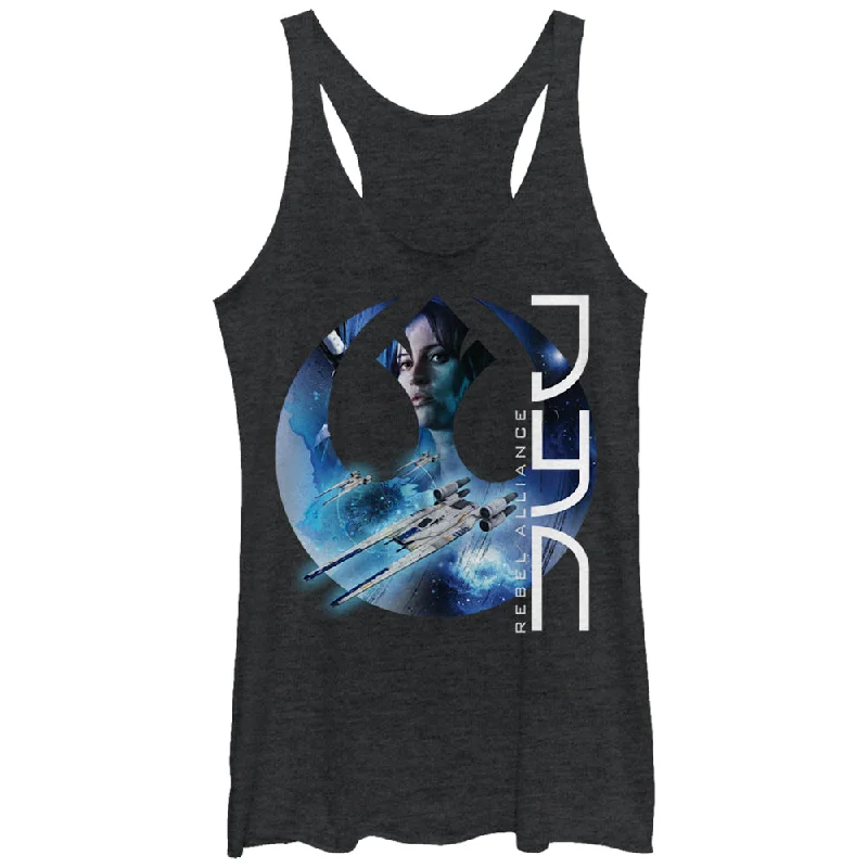 Women's Star Wars Rogue One Jyn Rebel Alliance Racerback Tank Top breathable tank top