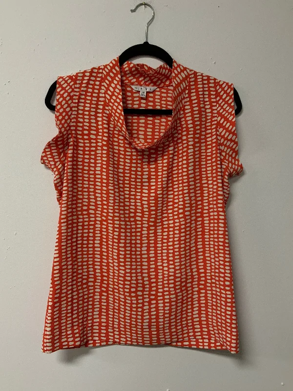 Cabi (XS) crm org dot tank cropped tank top