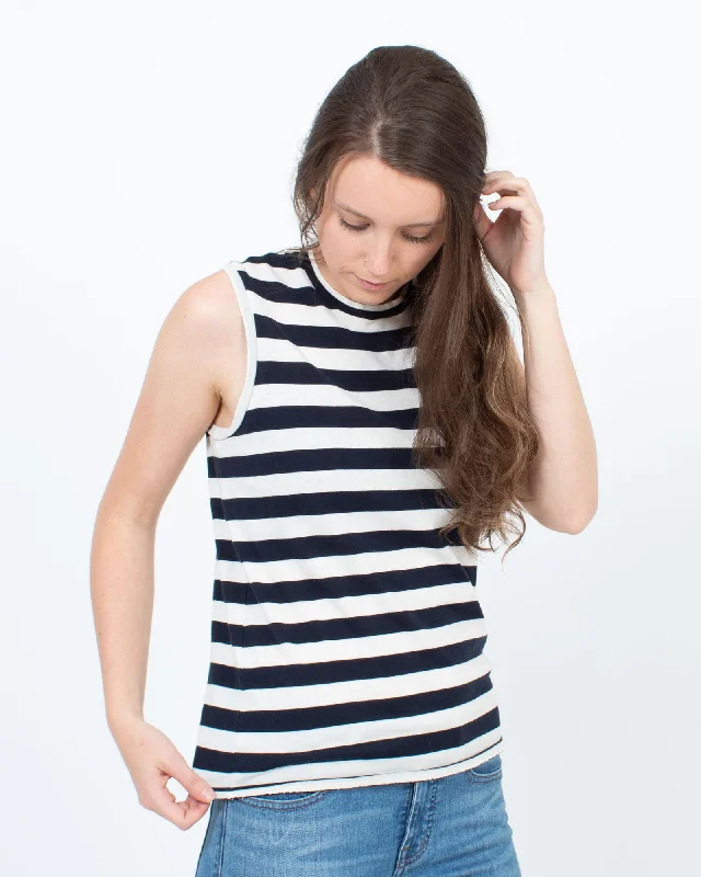 Striped Tank cutout tank top