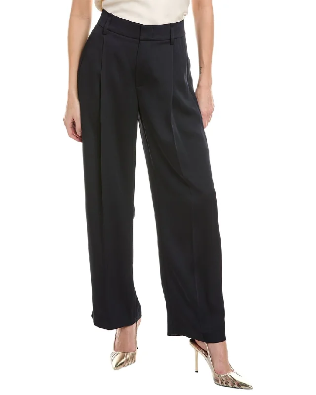 Vince Silk-Blend Pull-On Pant Casual Skinny Fit Pants