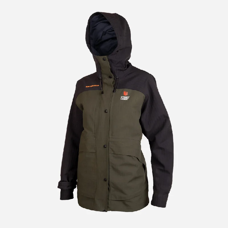 Stoney Creek Womens Tempest Jacket Collared Jacket Crew Neck Jacket Turtle Neck Jacket