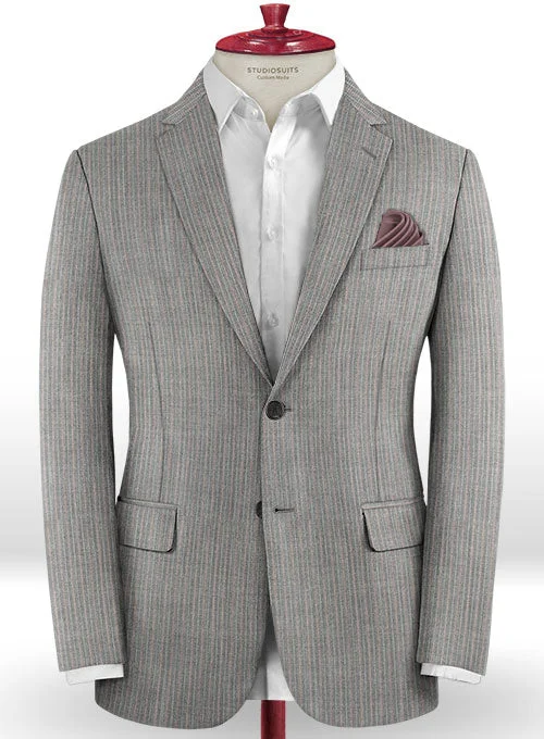 Scabal Anto Gray Wool Jacket Jacket Blazer Coat