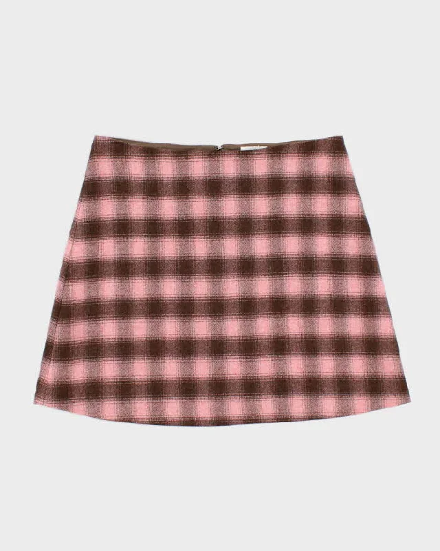 Wilfred Wool Blend Check Skirt - S wool skirt sturdy