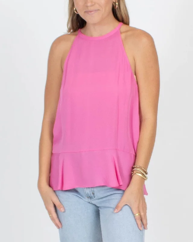 Silk Halter Tank relaxed fit tank